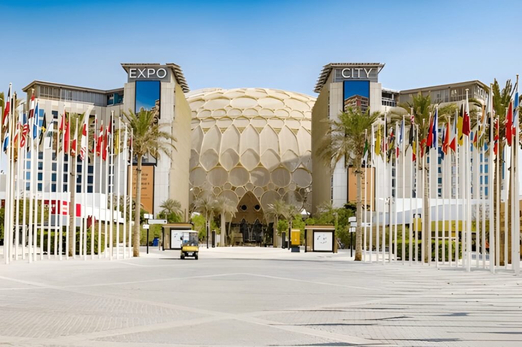 Tourists and professionals visiting Expo City Dubai during event season